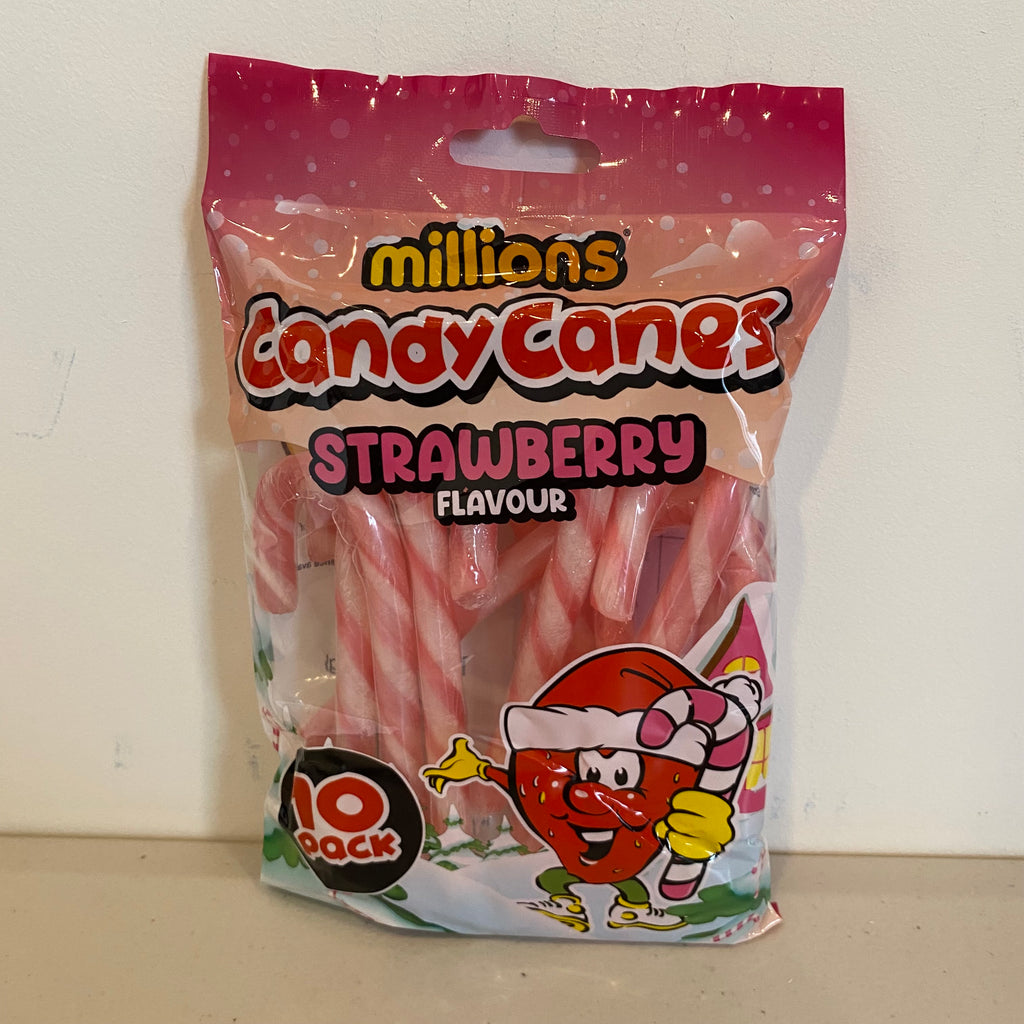 Millions candy canes strawberry 100g