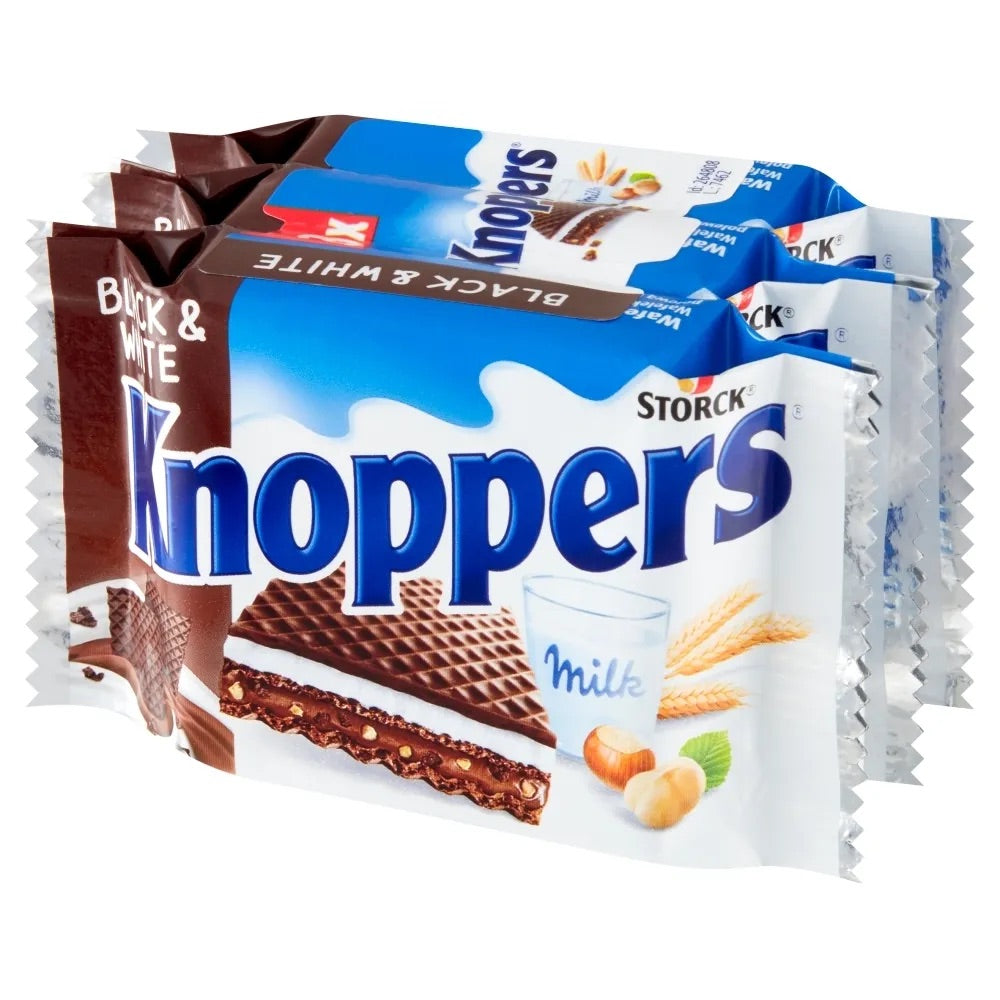 Knoppers wafers black and white x3 75g - Germany