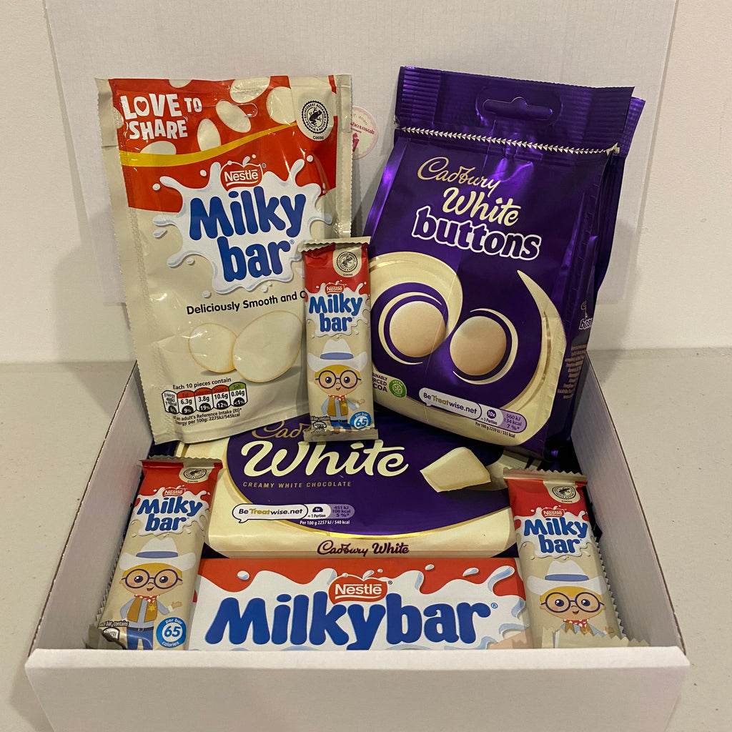 The white chocolate box