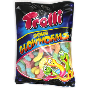 Trolli sour glow worms 200g